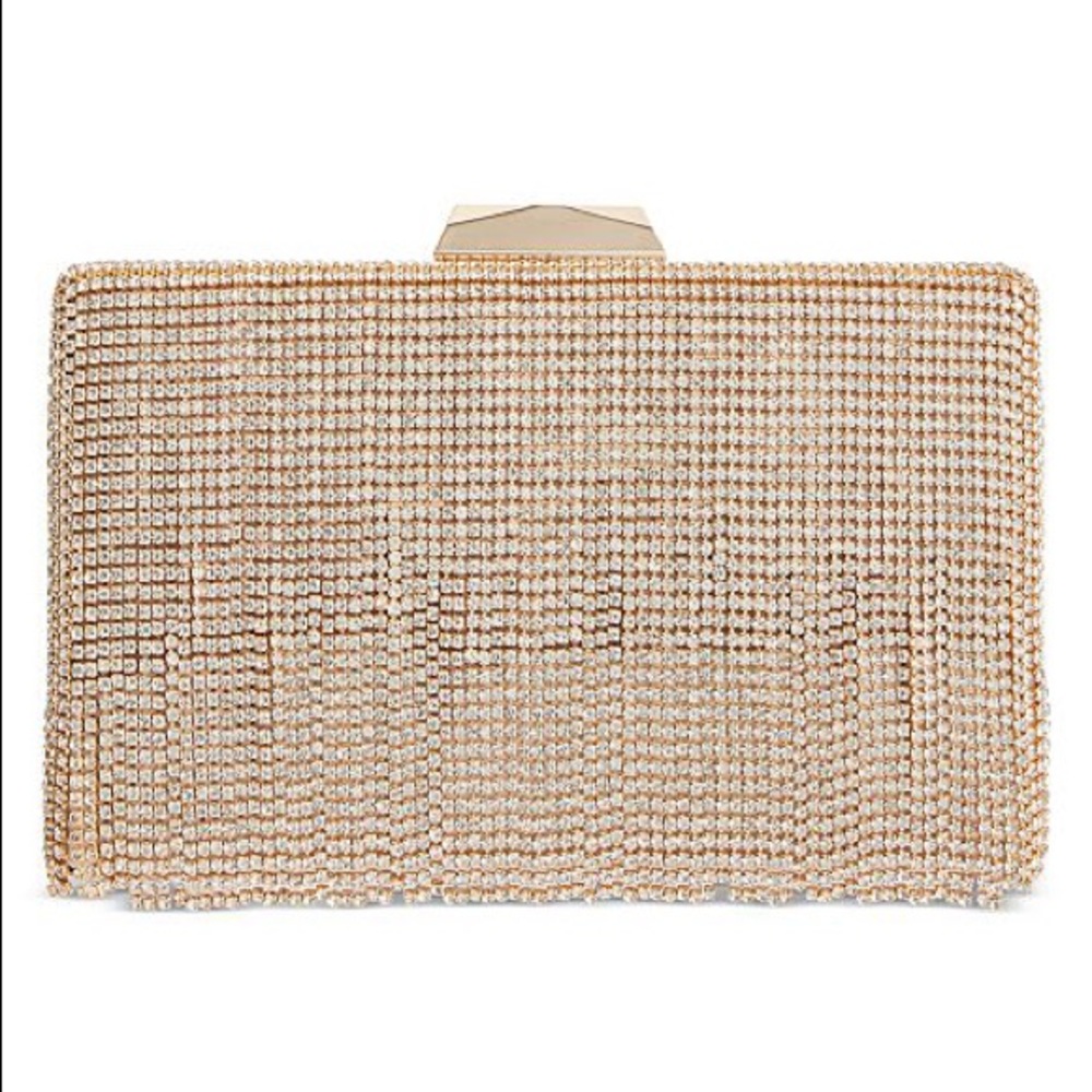 Bertha Crystal fringe clutch